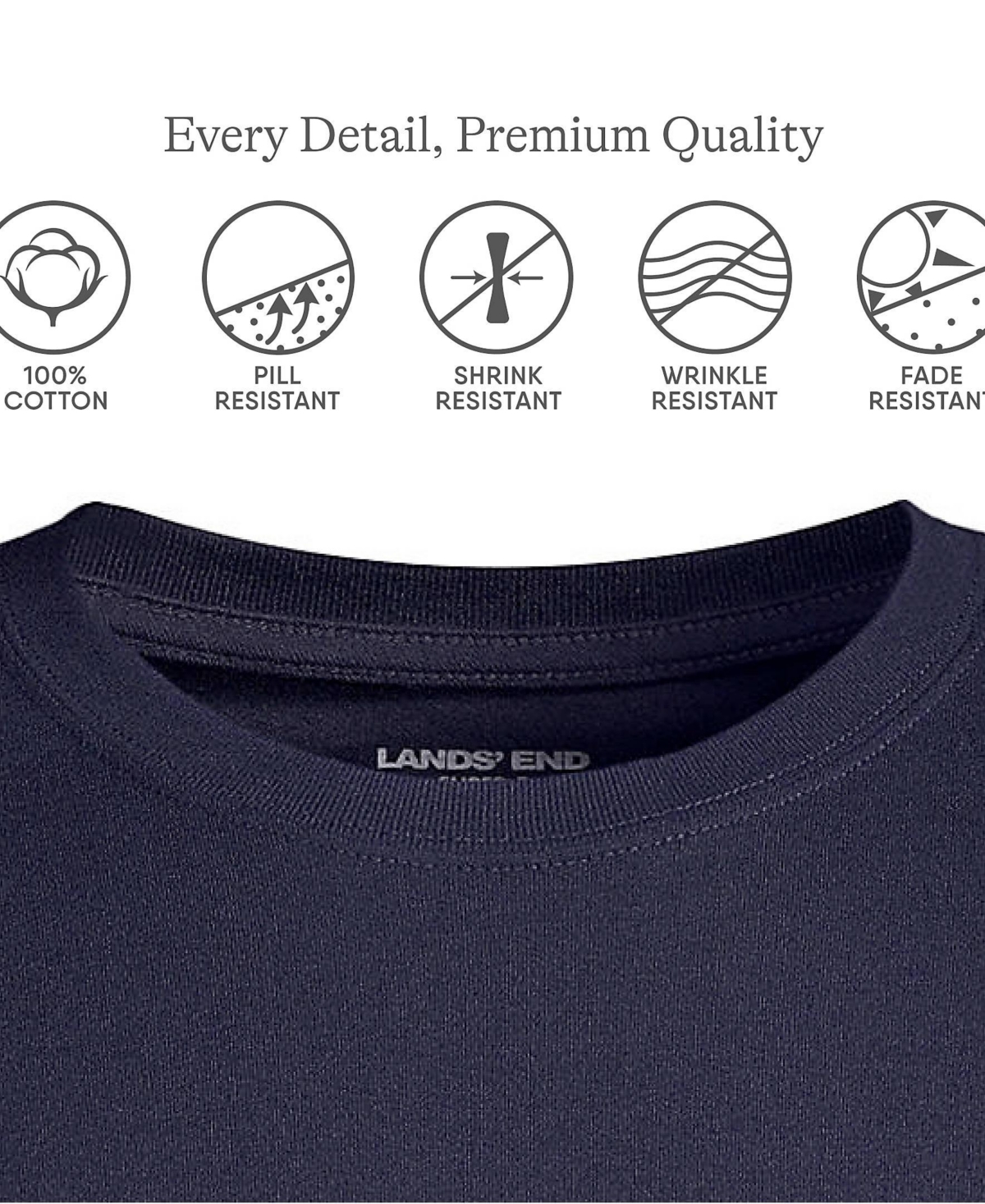 Lands' End Big & Tall Super-t Short Sleeve T-Shirt