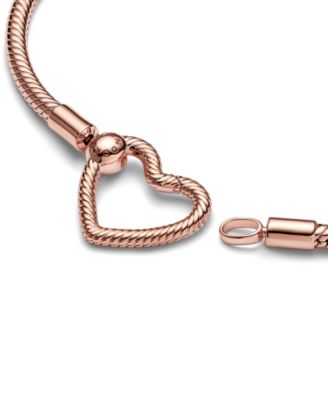 Cubic Zirconia 14K Rose Gold-Plated Sparkling Tennis Bracelet