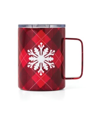 20 oz Stackable Snowflake Coffee Mugs, Set of 2 by Cambridge Home