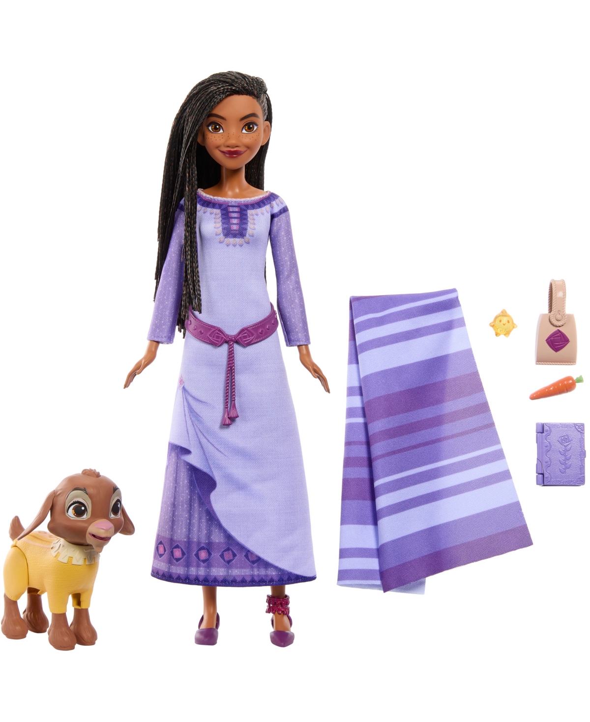 Wish Kids' Disney's  Asha Of Rosas Adventure Pack Fashion Doll, With Animal Friends And Accessories In Multi-color