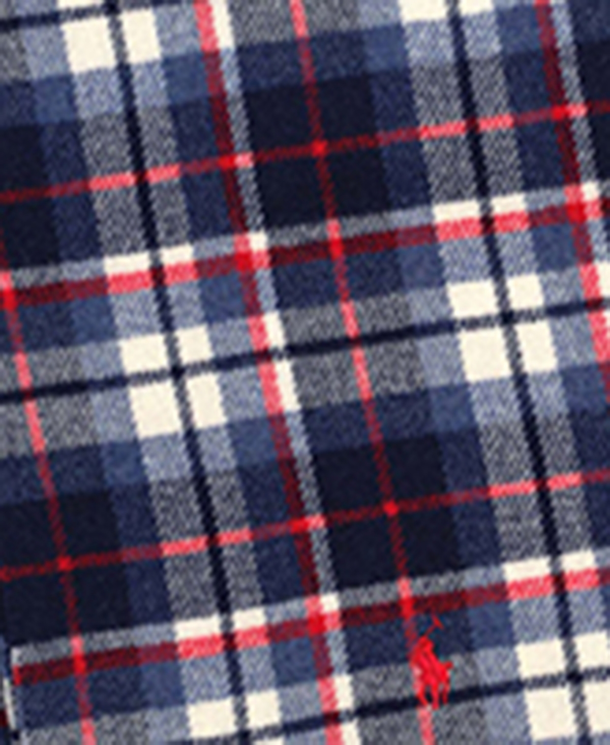 Polo Ralph Lauren Men's Woolen Plaid Scarf In Blue,red Multi