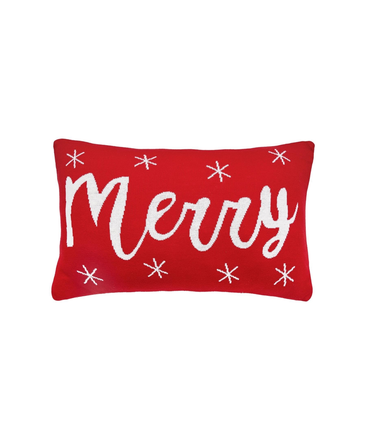 14" x 22" Merry Knitted Christmas Throw Pillow