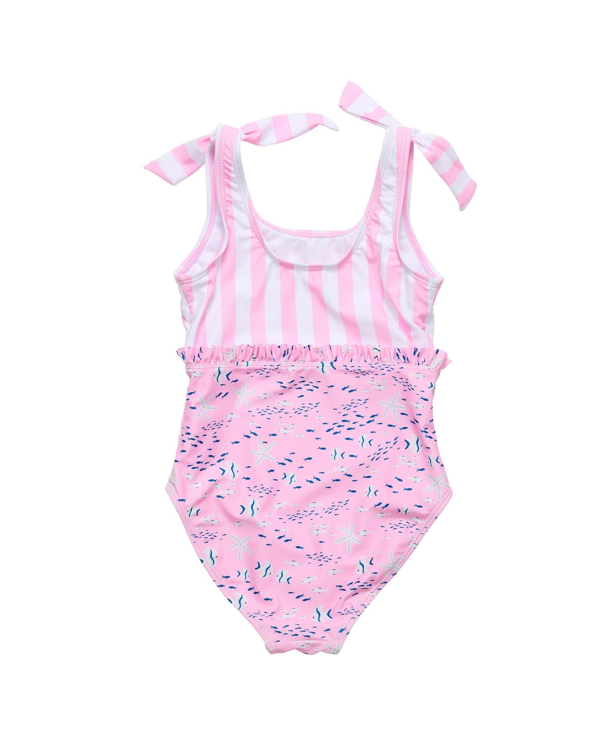 Toddler, Child GirlSea Shoulder Tie Swimsuit - Pink