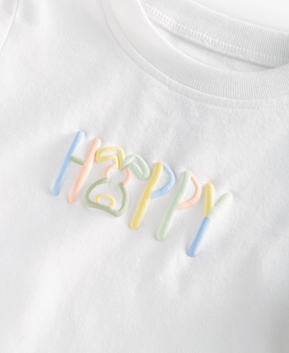 Shop First Impressions Baby Boys Happy To Hop Graphic T Shirt, Created For Macy's In Angel White