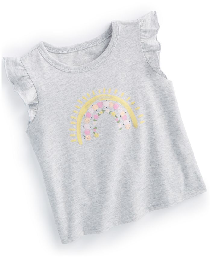 First Impressions Baby Girls Rainbow Sun Graphic TShirt, Created for