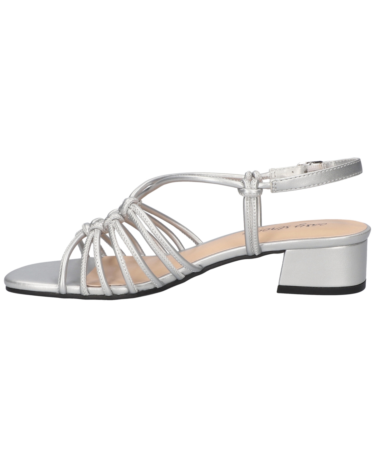 Easy Street Women's Sicilia Buckle Slingback Block Heel Sandals
