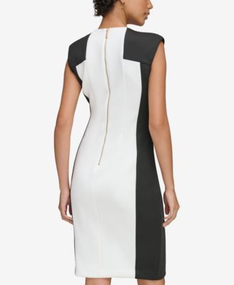 Calvin Klein Petite Colorblocked Sheath Dress