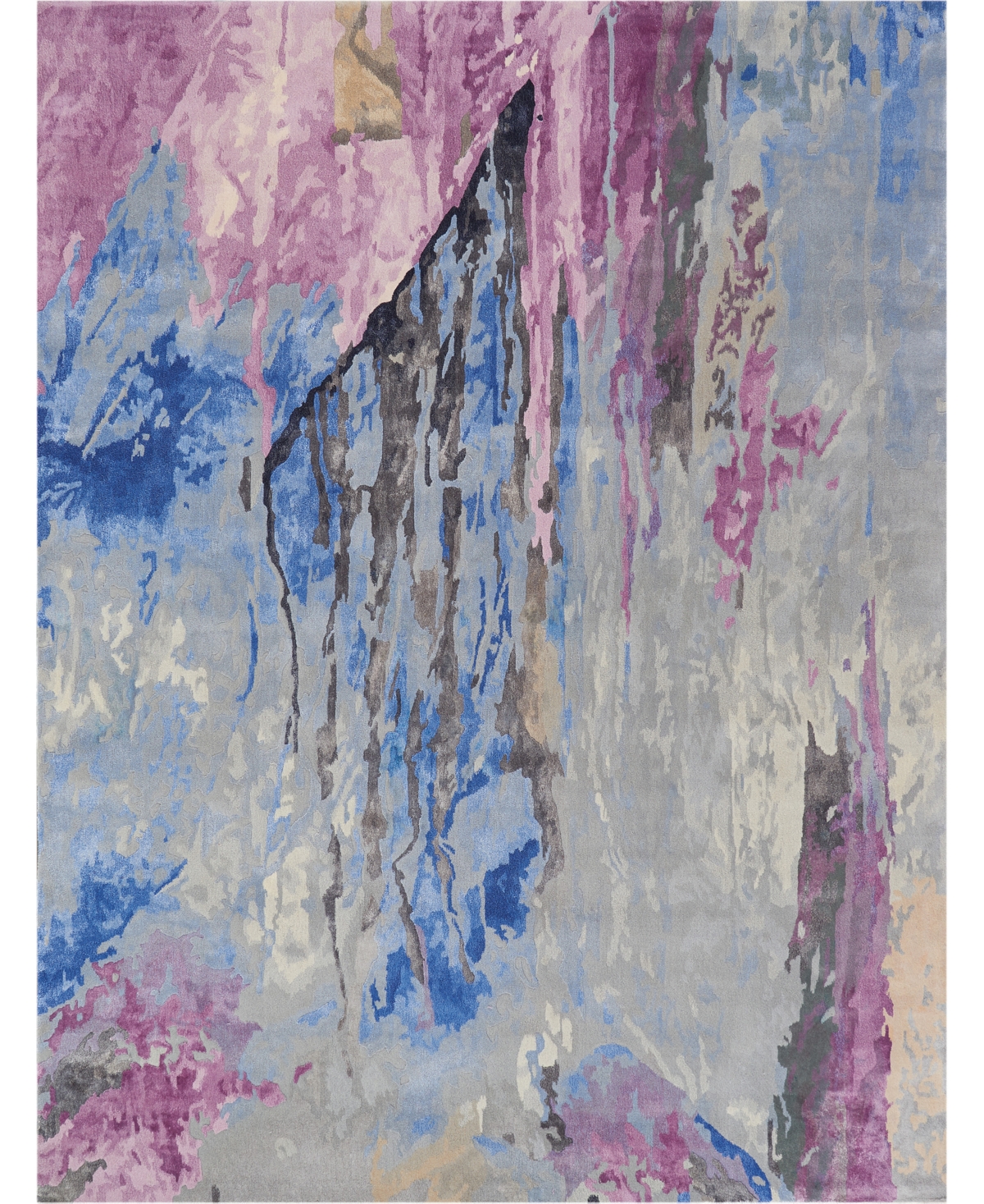 Nourison Home Prismatic PRS11 8'6in x 11'6in Area Rug - Gray, Multi