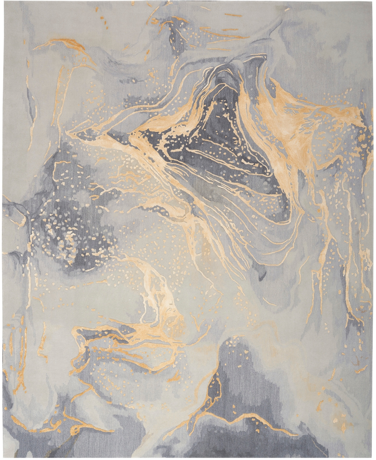 Nourison Home Prismatic PRS28 9'9in x 13'9in Area Rug - Gray, Gold