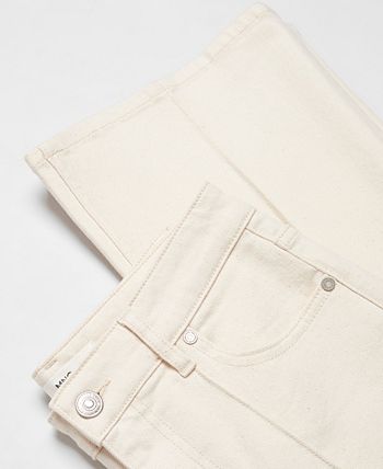 MANGO Women's Decorative Seam Flared Jeans - Macy's