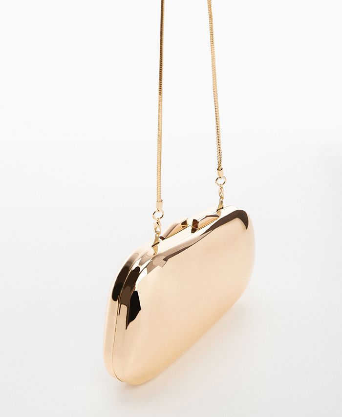 MANGO Women's Metallic Clutch Bag Macy's