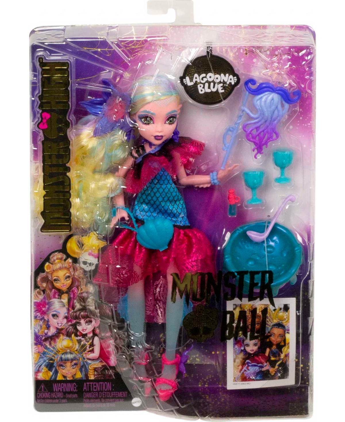Monster High Lagoona Blue Doll in Monster Ball Party Dress with Accessories - Multi-Color