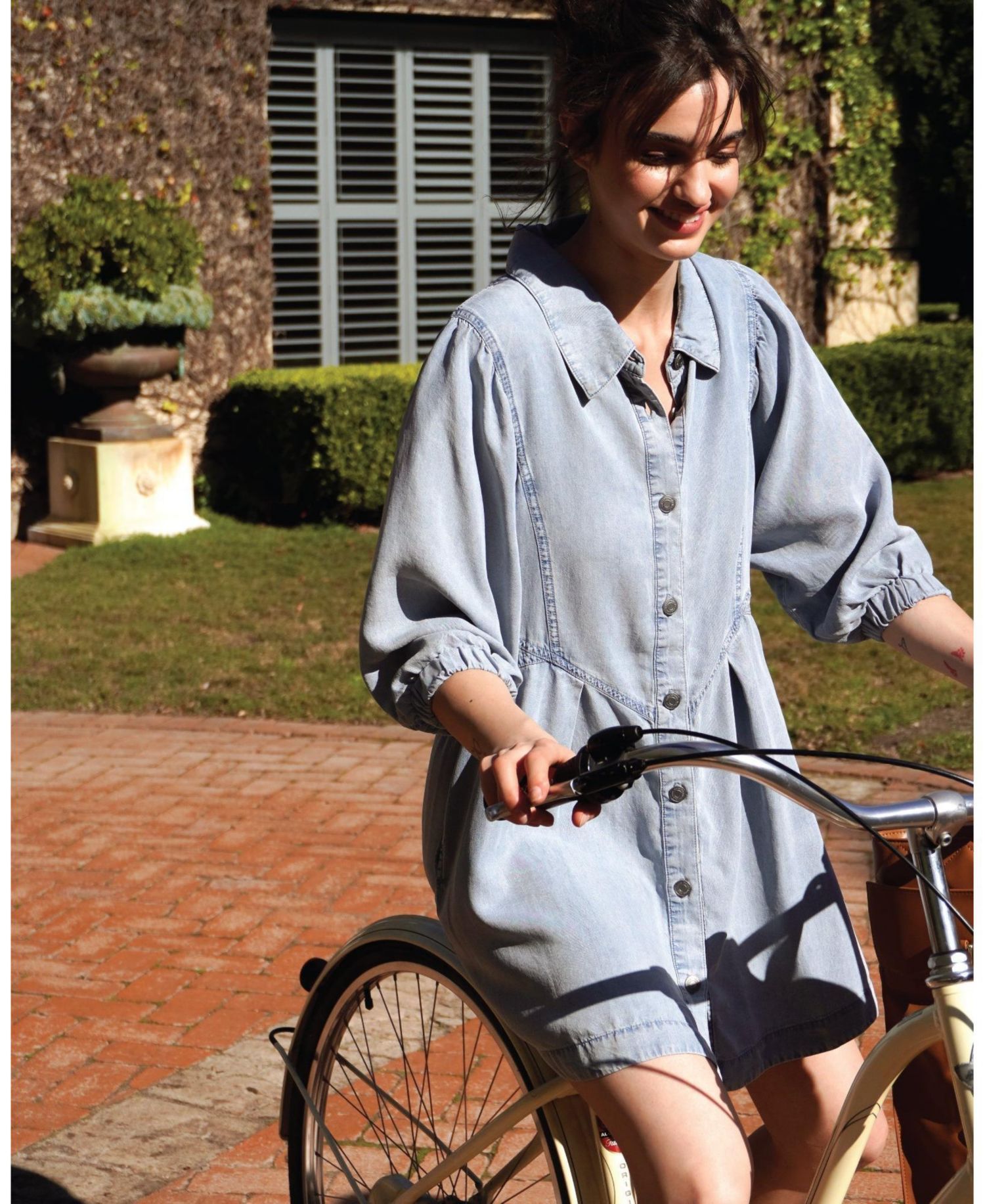 Supercut Denim Dress
