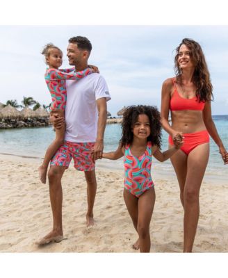 Mens Geo Melon Sustainable Swim Short