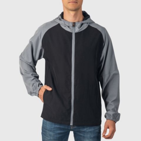 Мужская куртка Alpine Swiss Cory Light Windbreaker Jacket Water-Resistant Packable Hooded Softshell Coat Ideal for Travel Layering Everyday Outdoor Activities, цвет: Чёрный