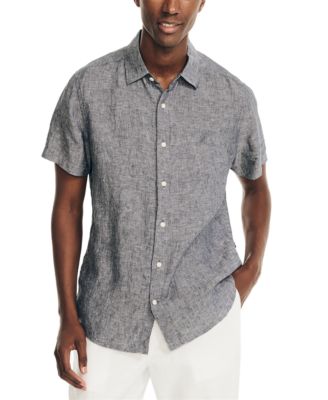 Nautica - Men's Classic-Fit Solid Linen Shirt
