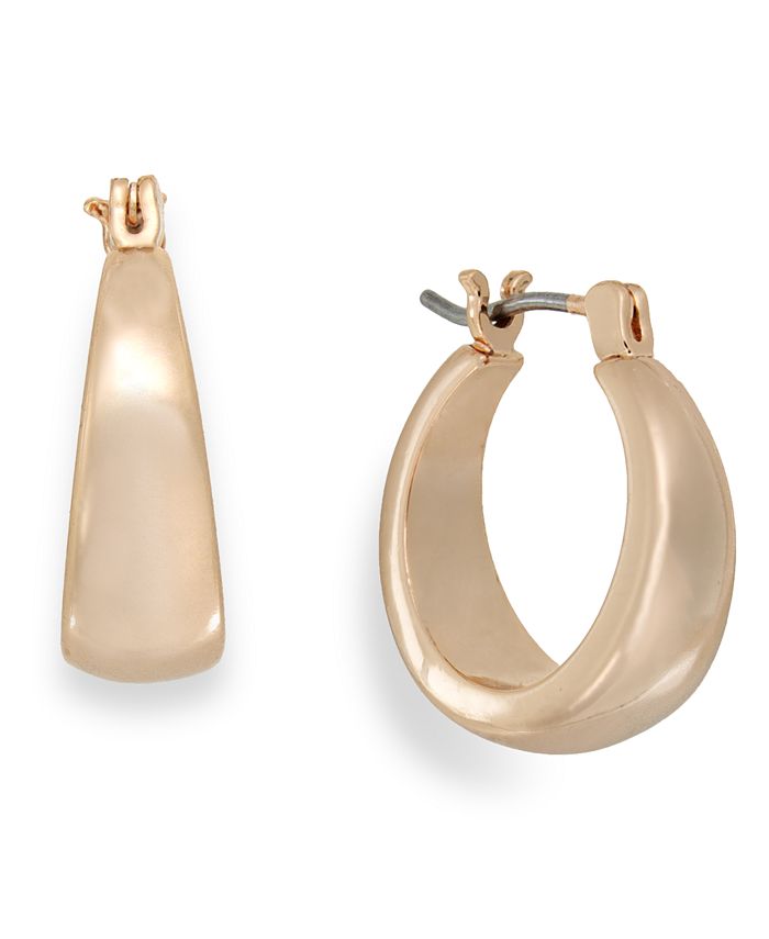 Charter Club Rose Gold-Tone Petite Hoop Earrings - Macy's