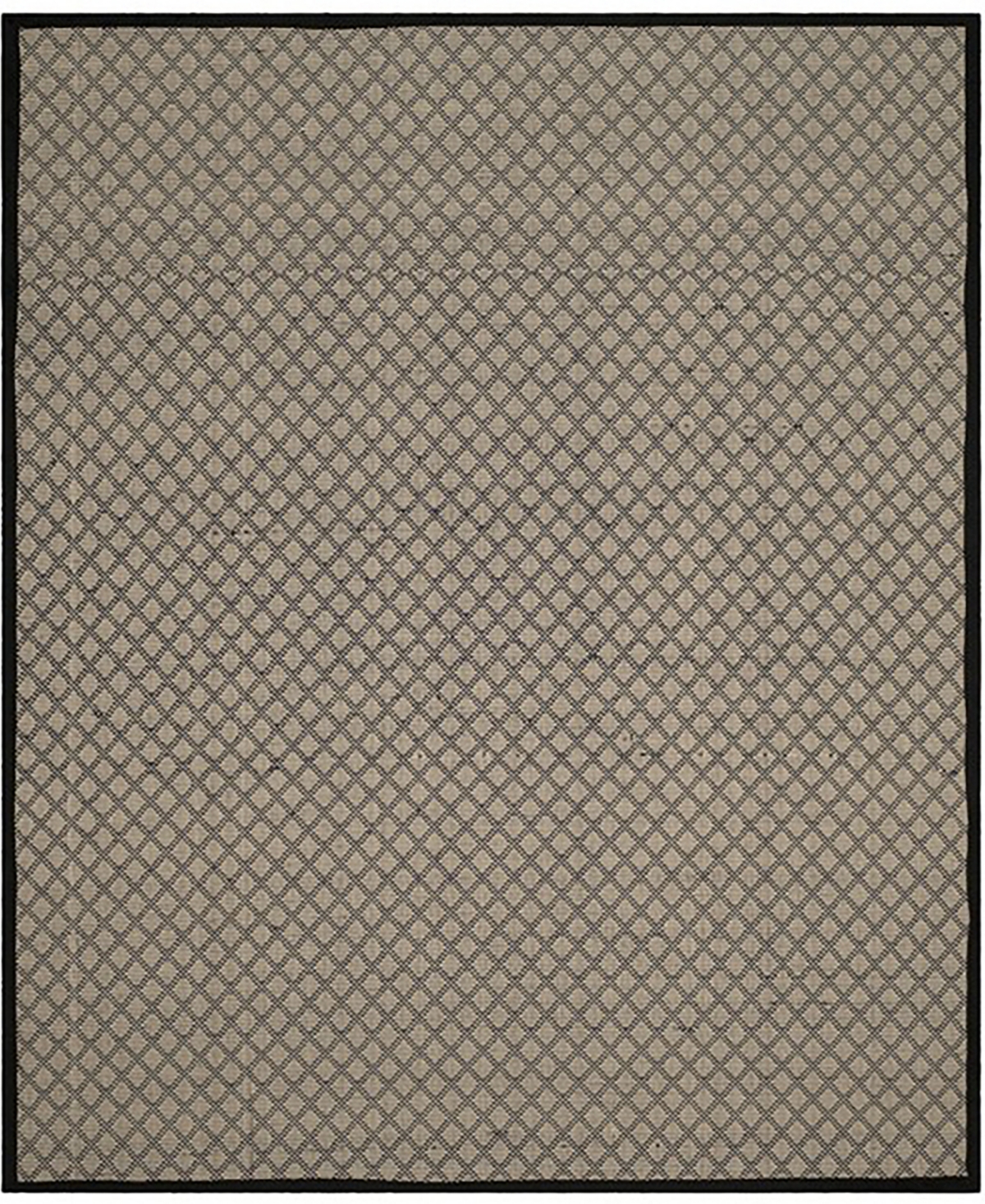 Safavieh Four Seasons Ivory and Black 8' x 10' Sisal Weave Area Rug - Ivory