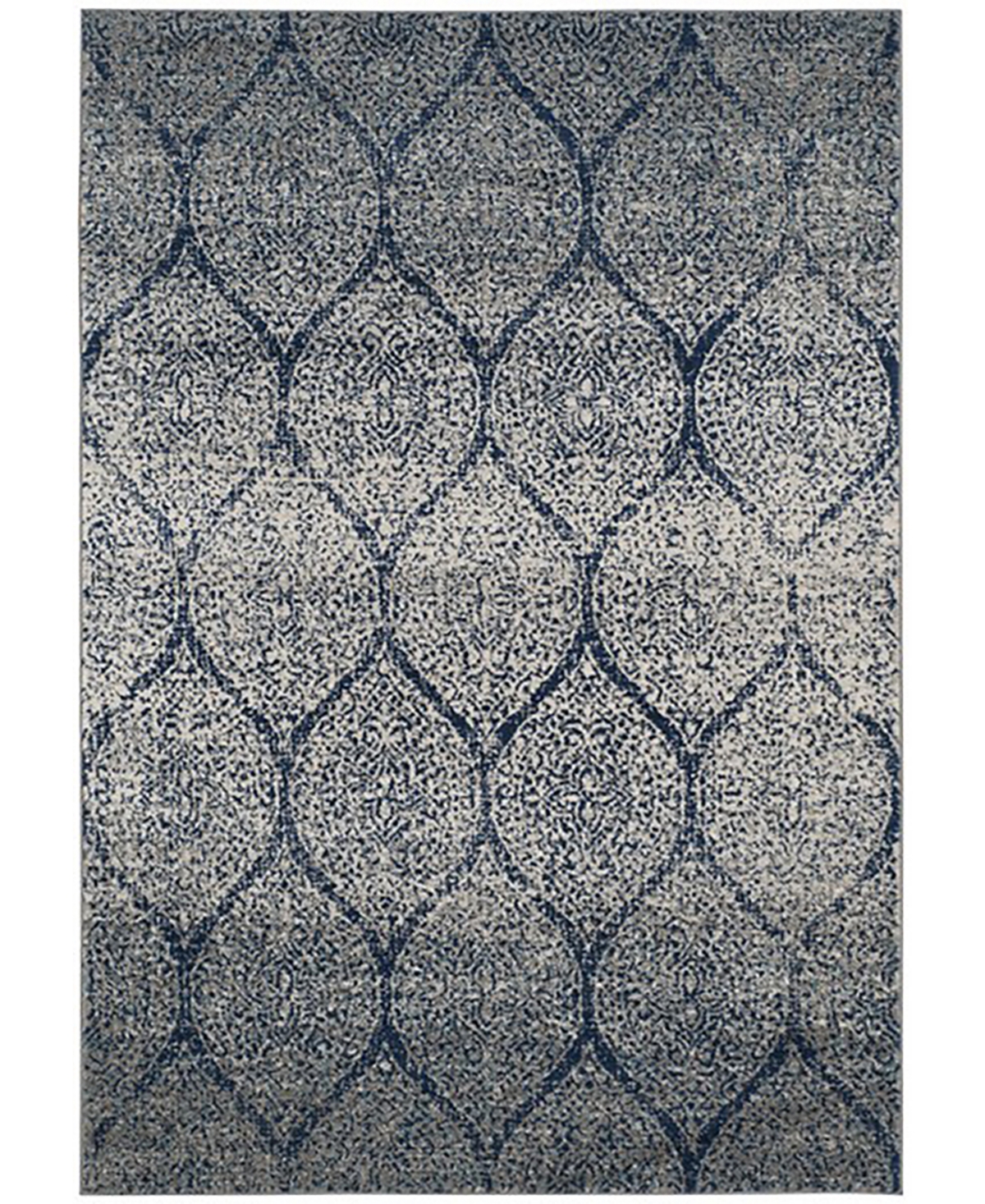 Safavieh Madison MAD604G Navy and Silver 10' x 14' Area Rug - Navy