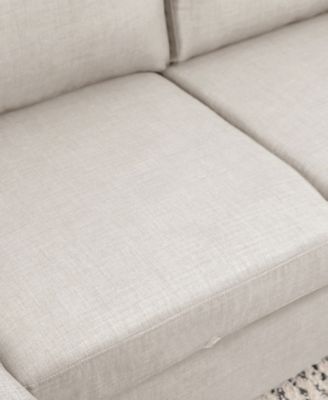 Newton 82" Polyester Storage Sectional Sofa Bed