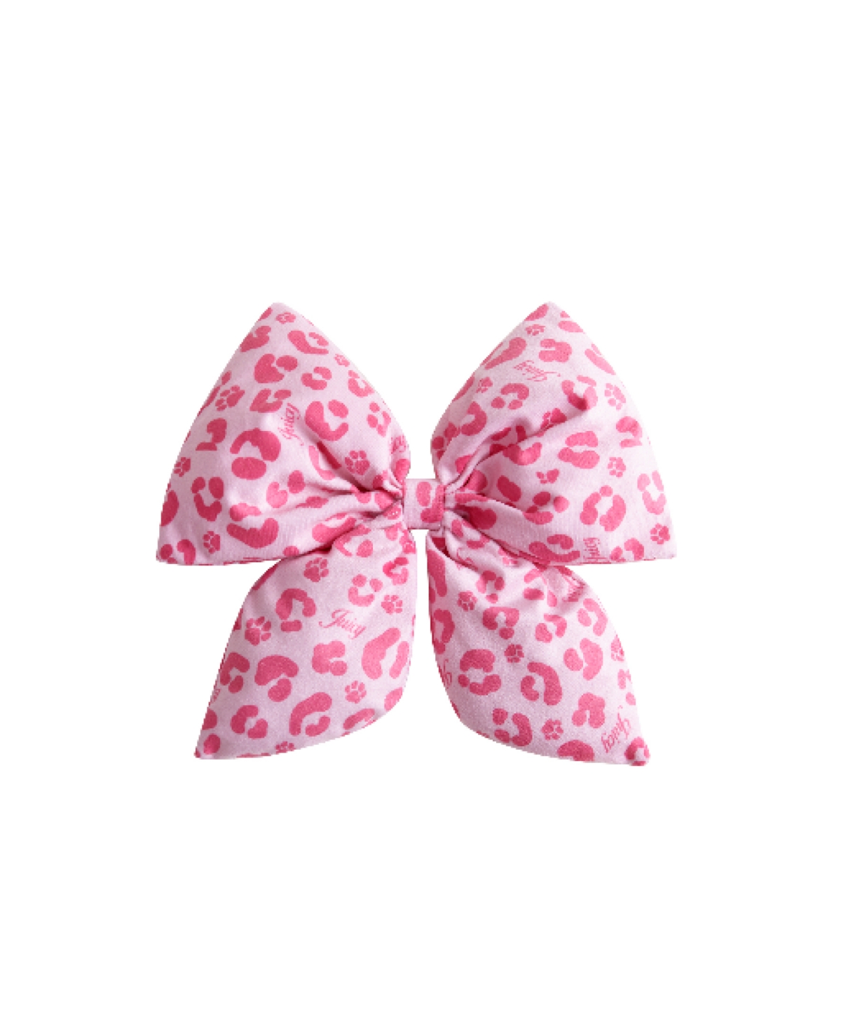 Leopard Bow Squeaky Pet Toy for Small Pets - Pink