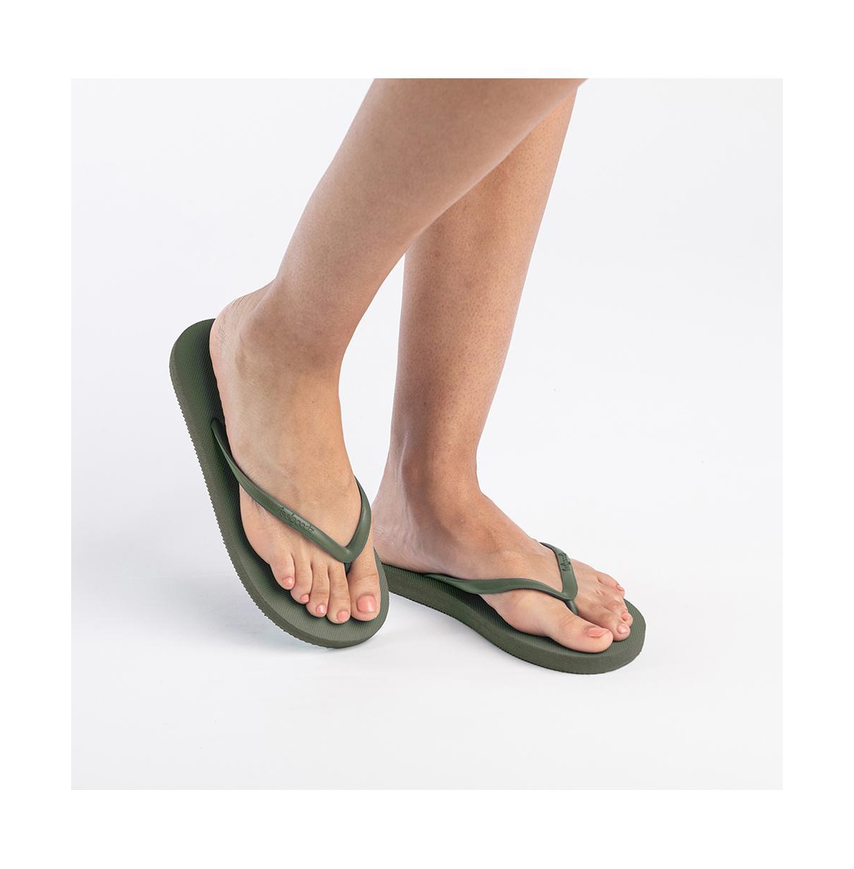 Feelgoodz Women's Slimz Core Natural Rubber Flip-Flop Thong Sandals