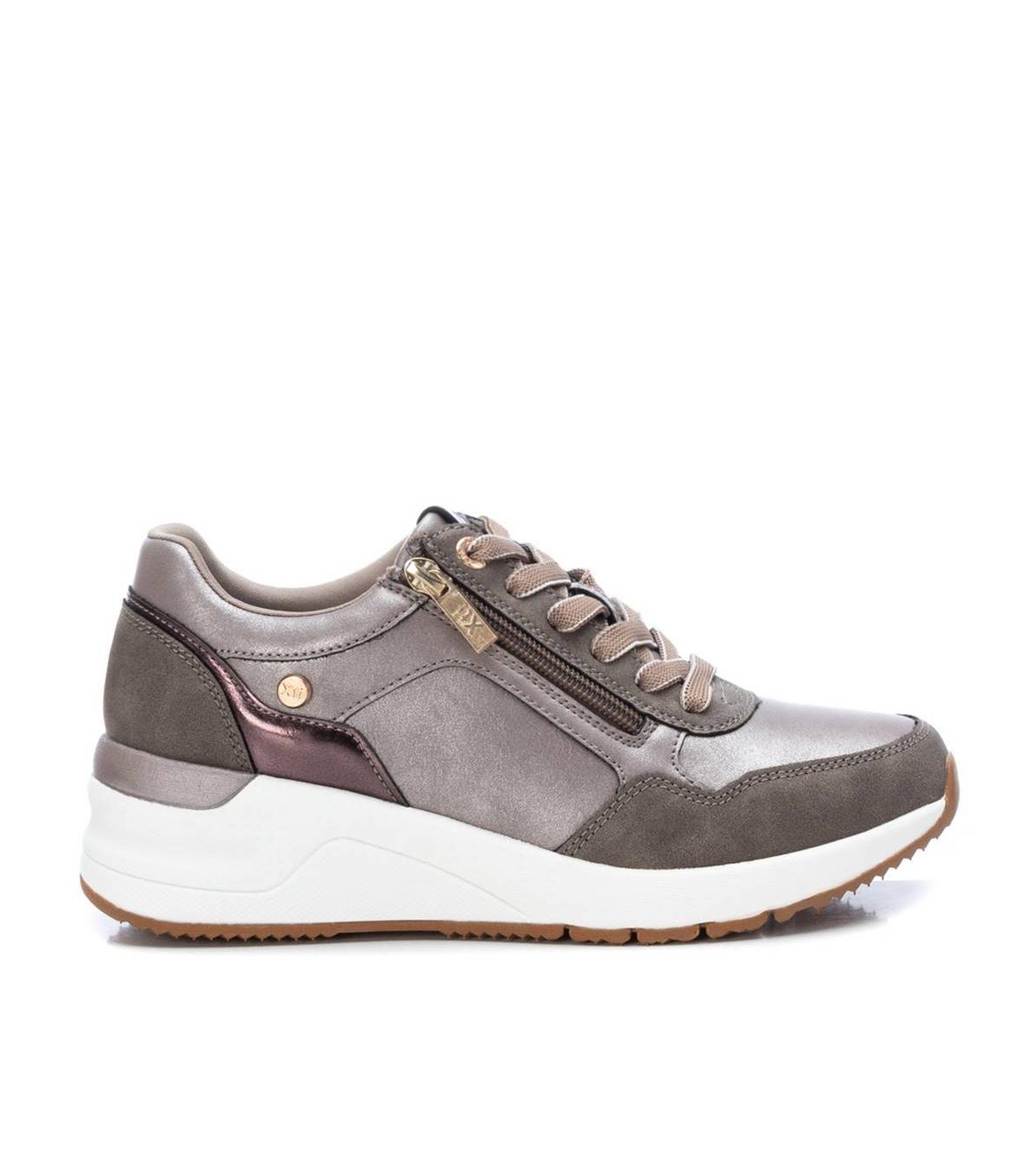 Women's Wedge Sneakers By Xti -copper