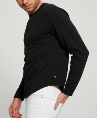 Men's Textured Long-Sleeve T-Shirt