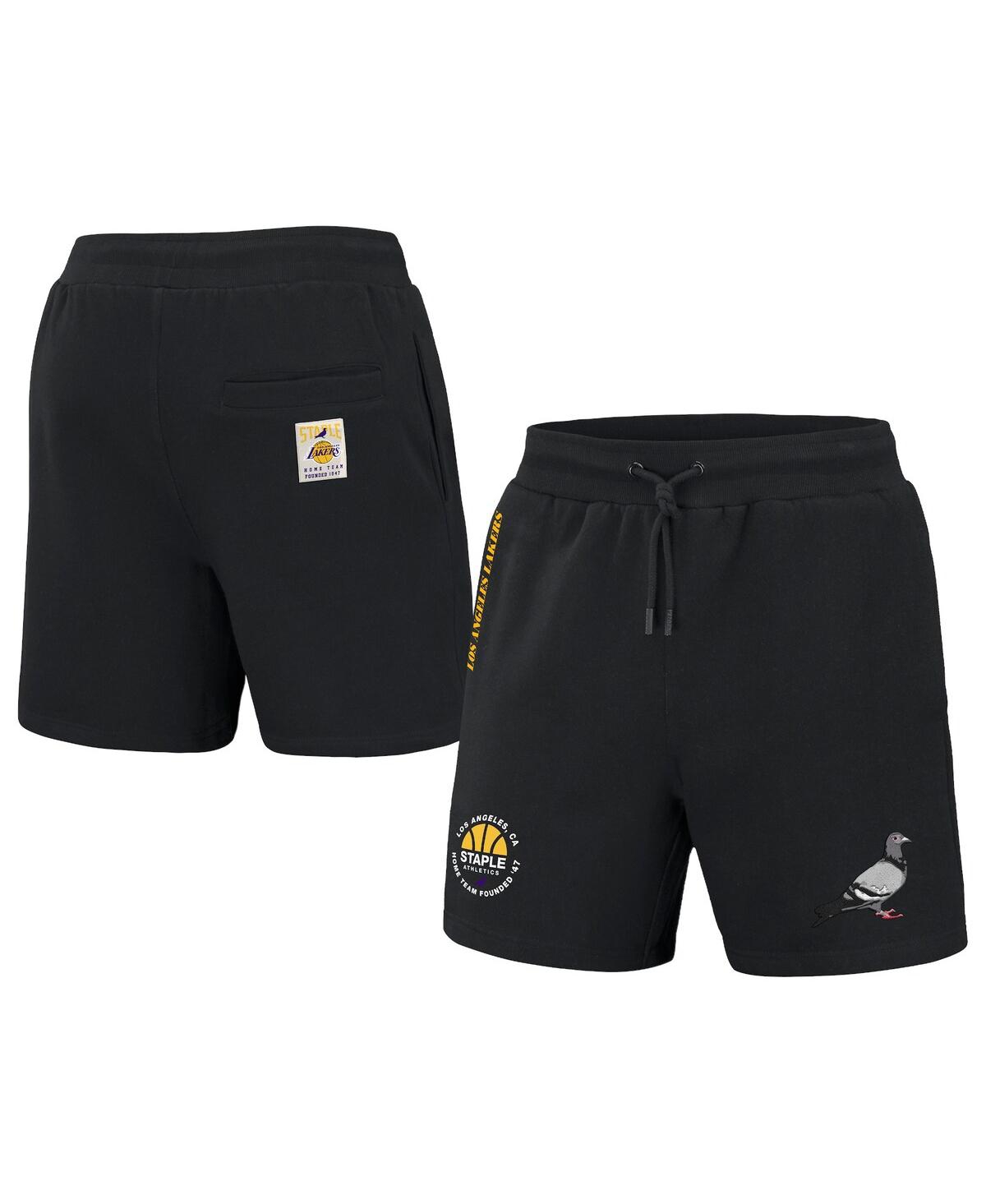 Men's Nba x Staple Black Los Angeles Lakers Home Team Shorts - Black