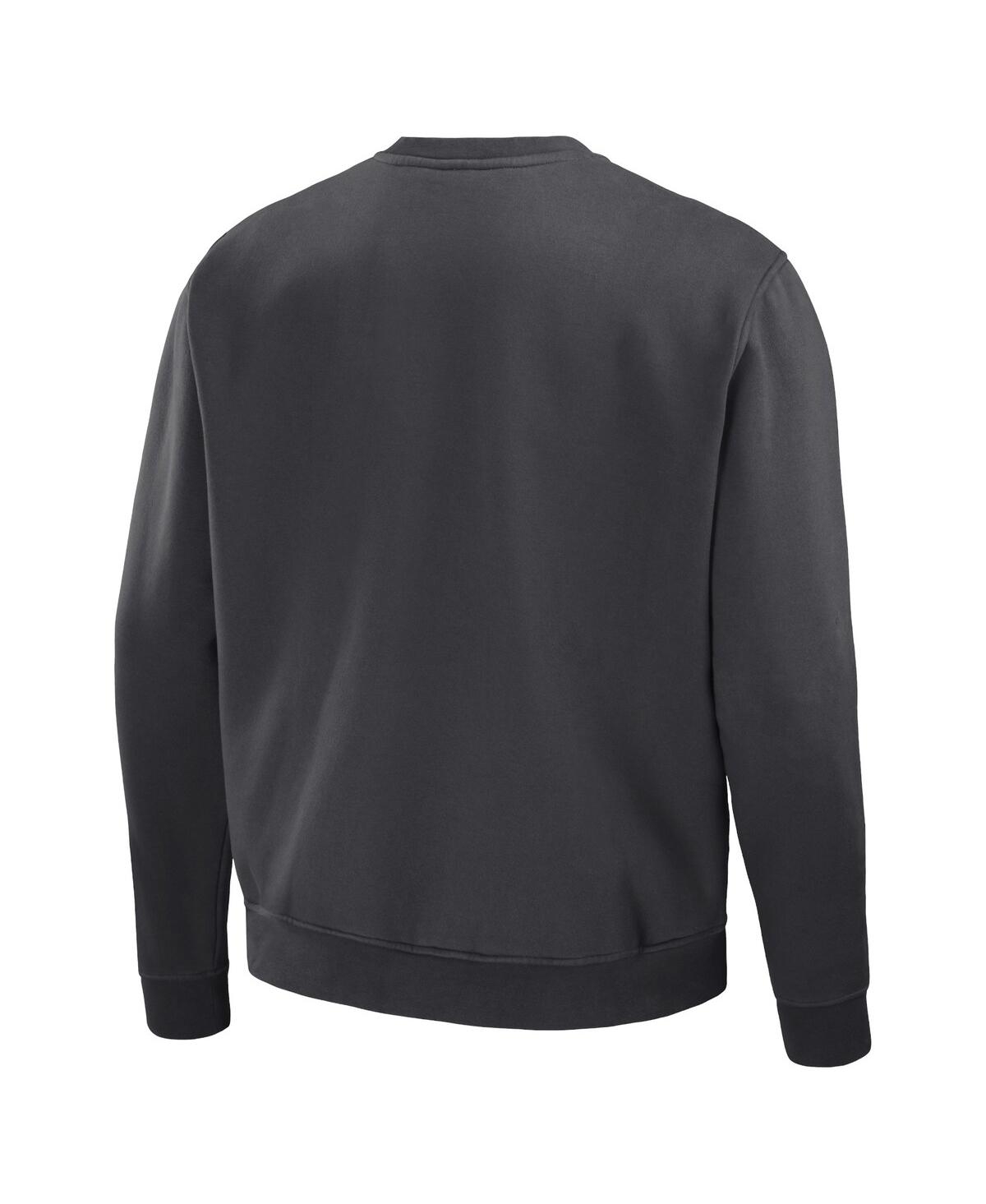 Shop Staple Men's Nba X  Anthracite Detroit Pistons Plush Pullover Sweatshirt