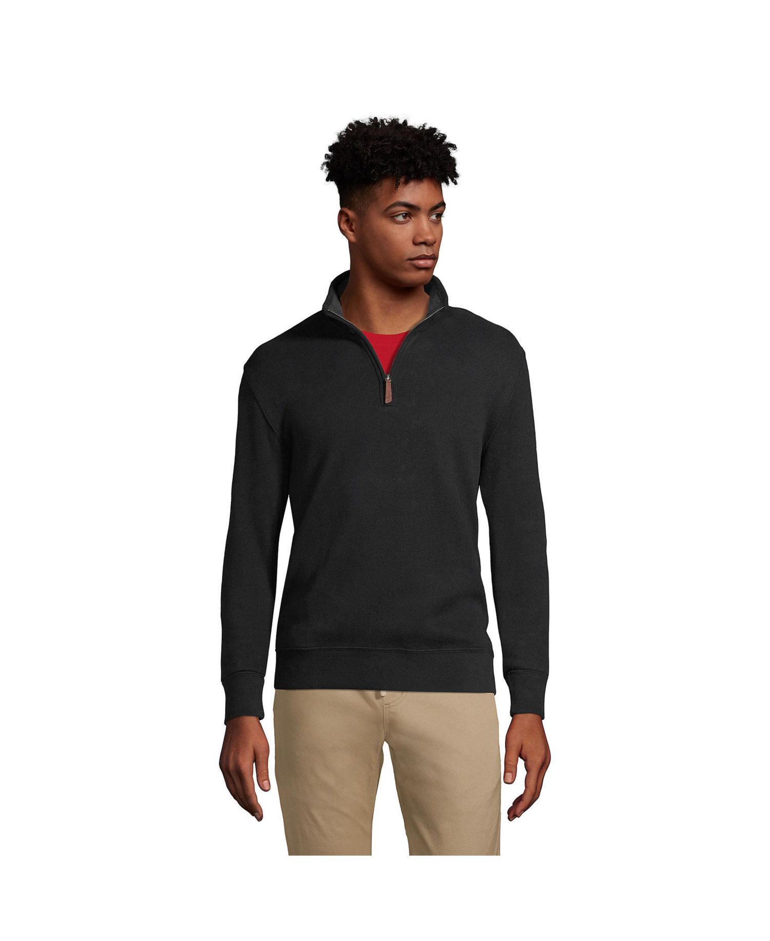 Men's Bedford Rib Quarter Zip Sweater