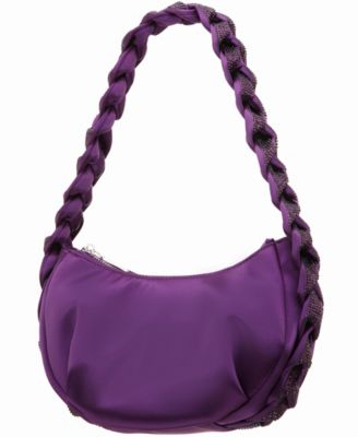Braided Crystal Hobo Bag
