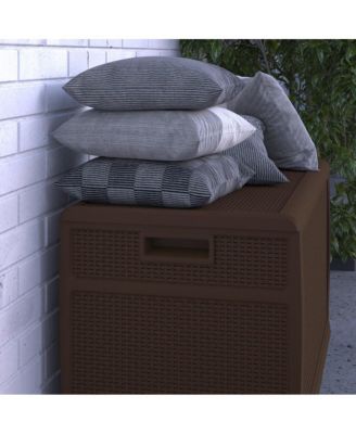 120 Gallon Weather Resistant Outdoor Storage Box For Decks, Patios, Poolside And More
