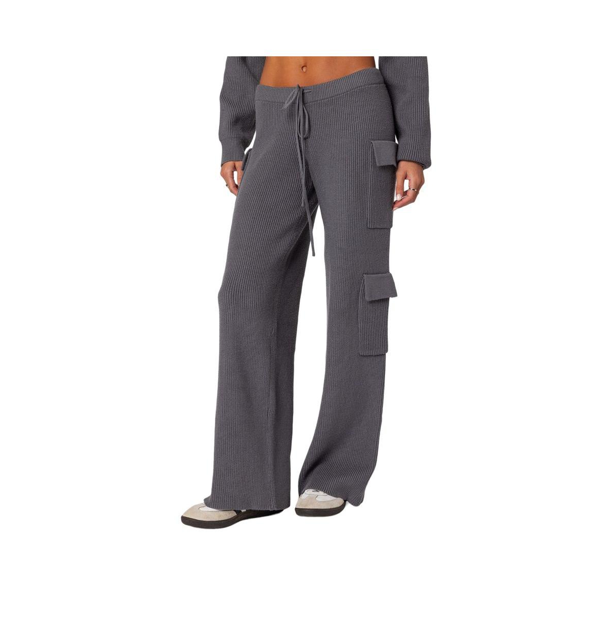 Edikted Women's Wynter Knit Cargo Pants