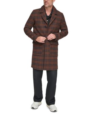 Men's Bexar Plaid Overcoat