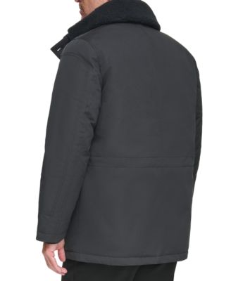 Men's Wittstock Insulated Full-Zip Waxed Parka with Removable Fleece Trim