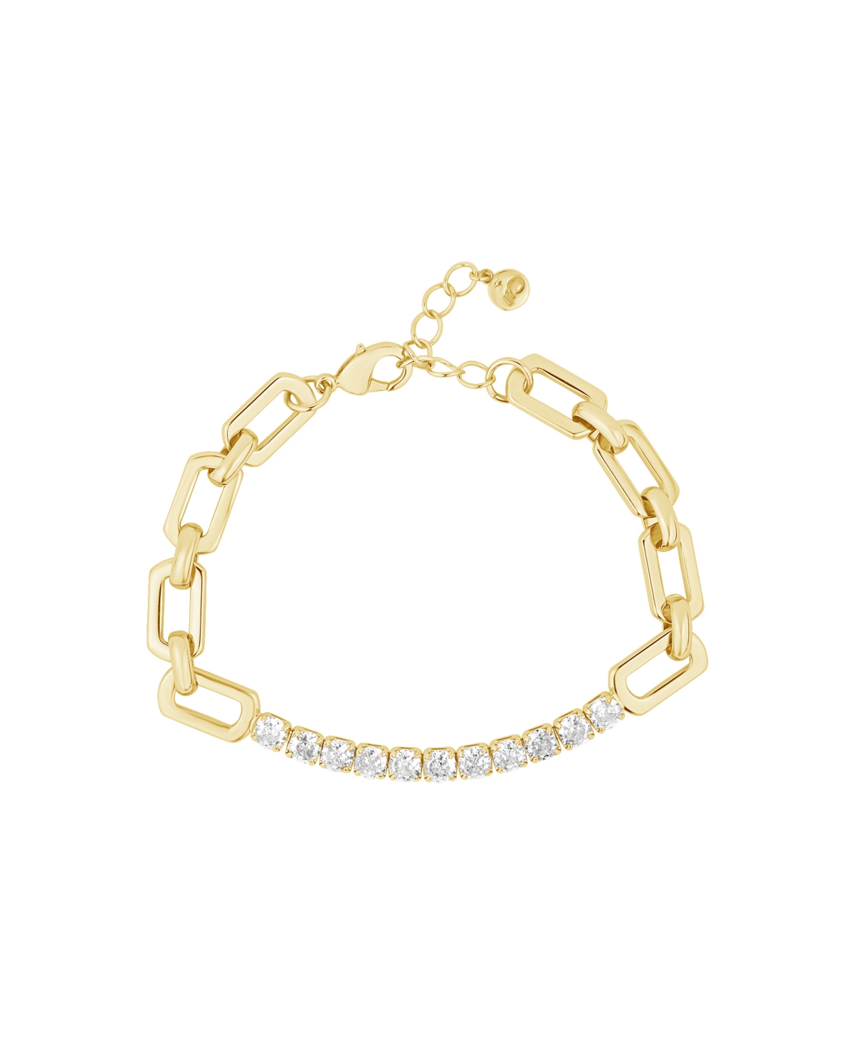 Shop And Now This Cubic Zirconia Link Bracelet In Gold