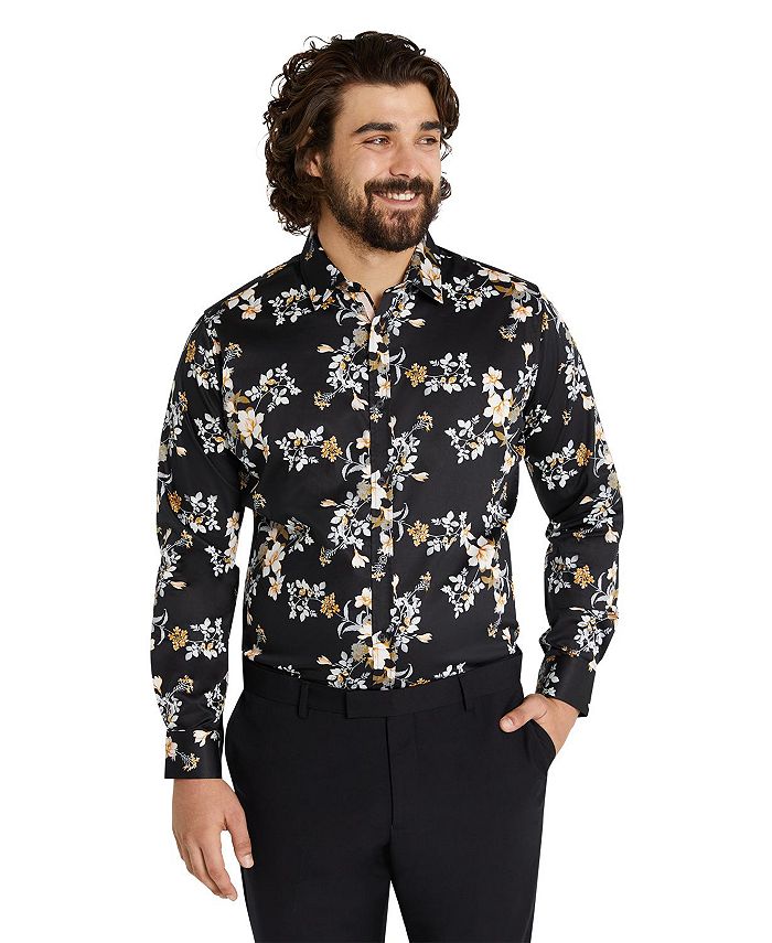 Johnny Bigg Men's Miles Floral Print Shirt - Macy's