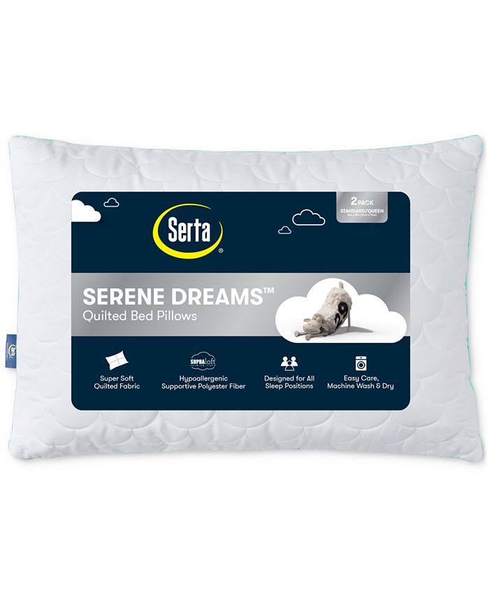 Serta Serene Dreams 2Pack Pillows, Standard/Queen Macy's