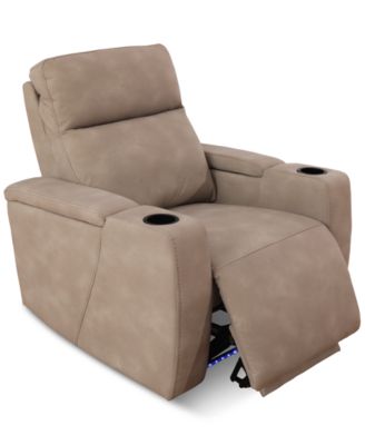 Greymel 37" Zero Gravity Fabric Chair with Power Headrest, Created for Macy's