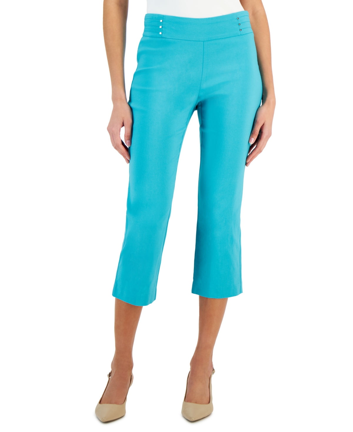 Women's Pull-On Drawstring Capri Pants, Created for Macy's