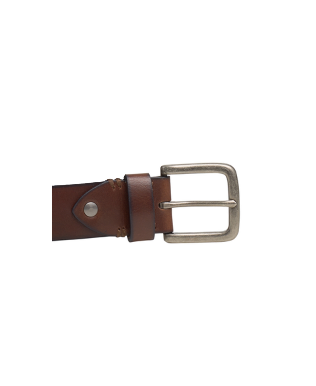 Shop Johnston & Murphy Men's Rivet Belt In Dark Brown