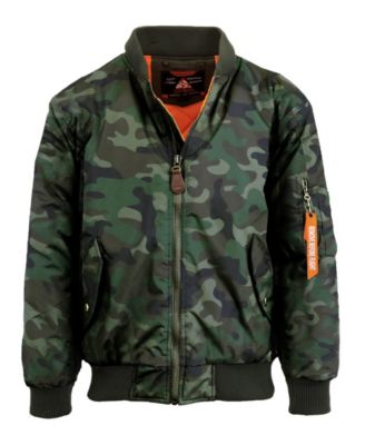 Men's Oversized Heavyweight MA-1 Bomber Flight Jacket