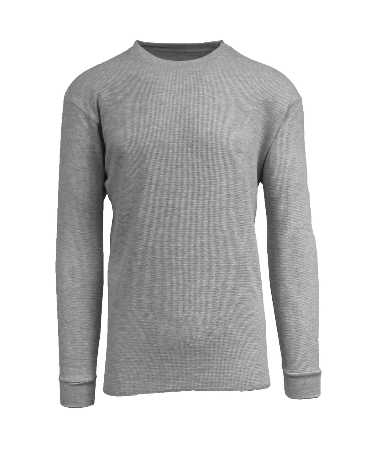 Shop Galaxy By Harvic Men's Oversized Long Sleeve Thermal Shirt In Gray