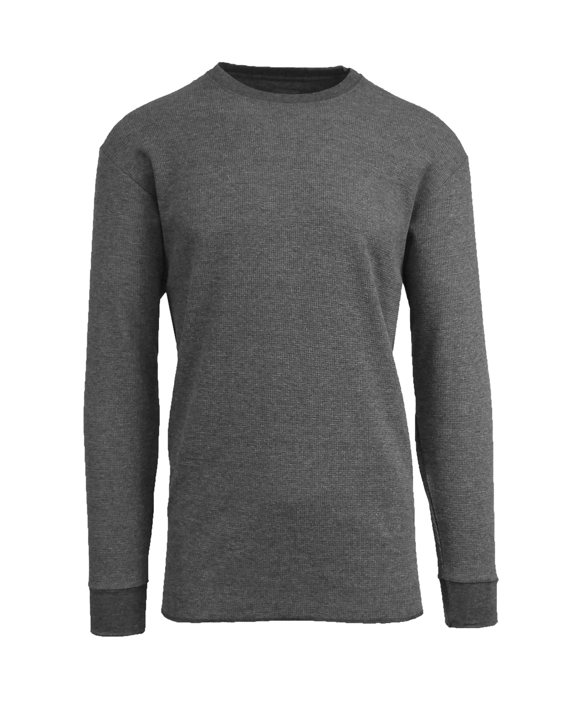 Shop Galaxy By Harvic Men's Oversized Long Sleeve Thermal Shirt In Charcoal