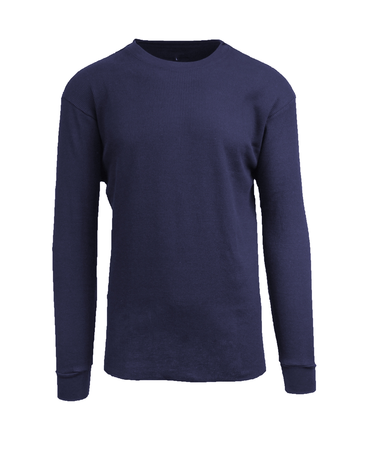 Shop Galaxy By Harvic Men's Oversized Long Sleeve Thermal Shirt In Navy