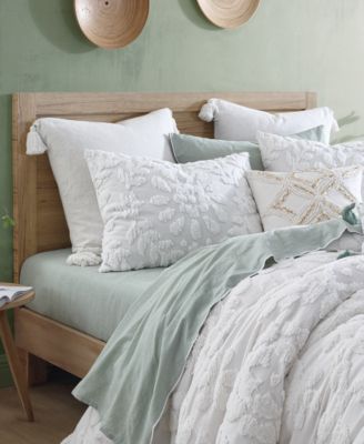 Chf Peri Home Chenille Laurel Comforter Sets In White