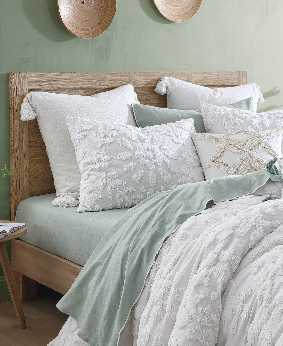 Chf Works Chenille Laurel 3-pc Comforter Set, Full/queen In White
