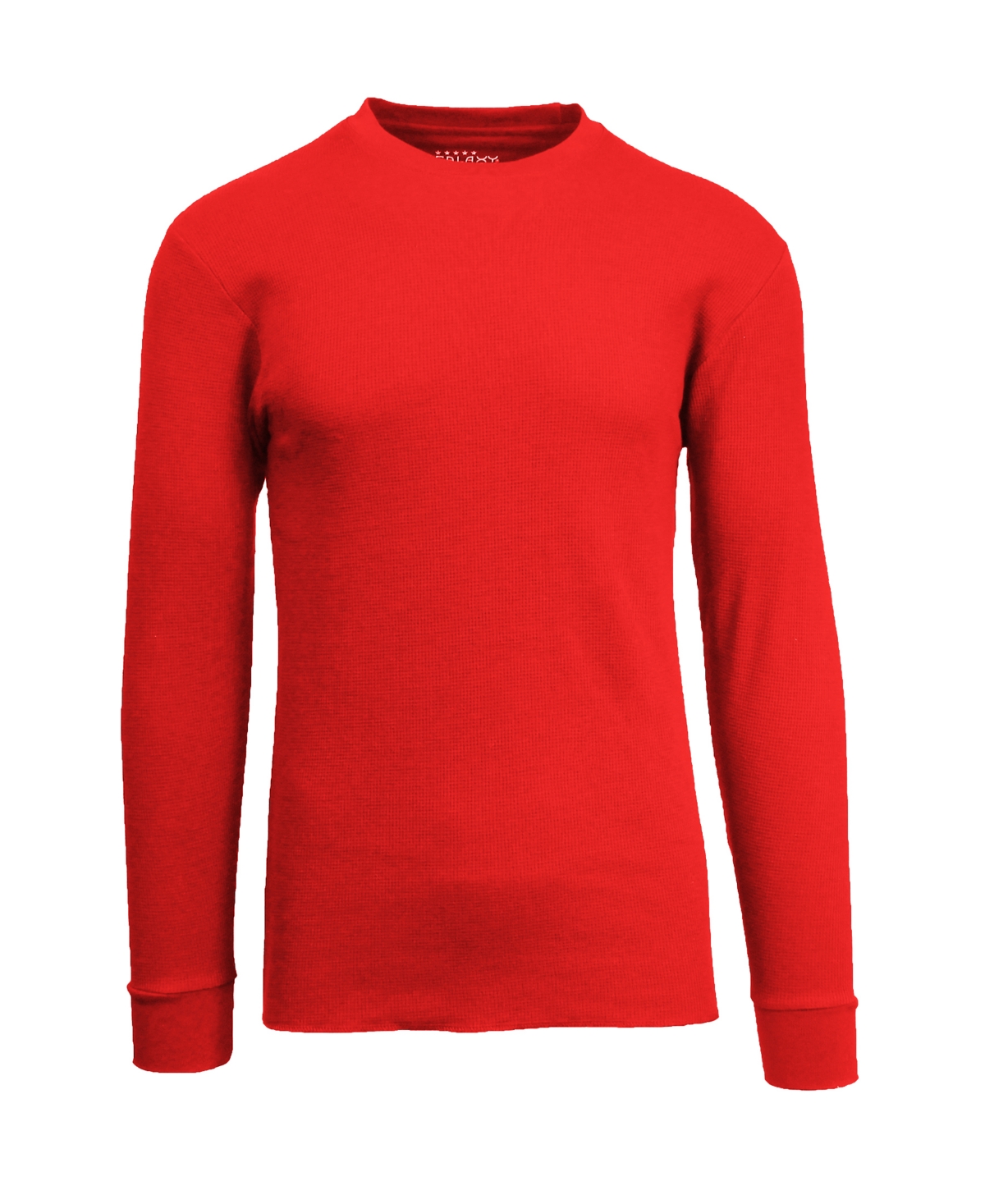 Shop Galaxy By Harvic Men's Oversized Long Sleeve Thermal Shirt In Red