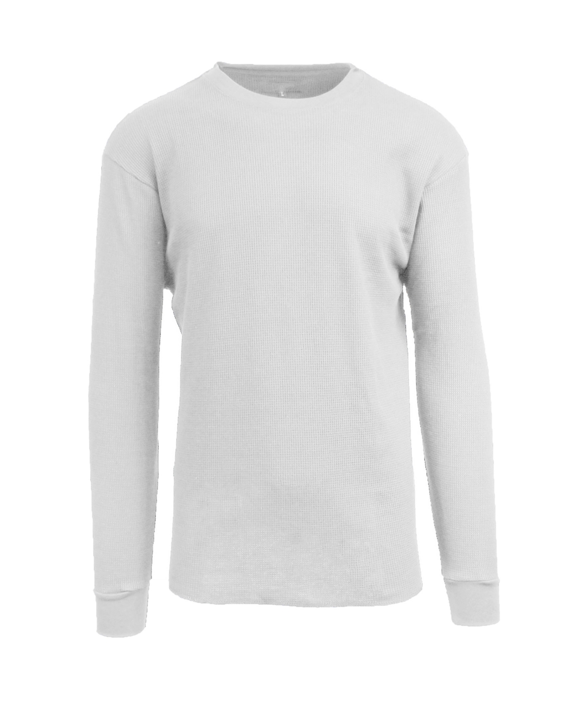 Shop Galaxy By Harvic Men's Oversized Long Sleeve Thermal Shirt In White